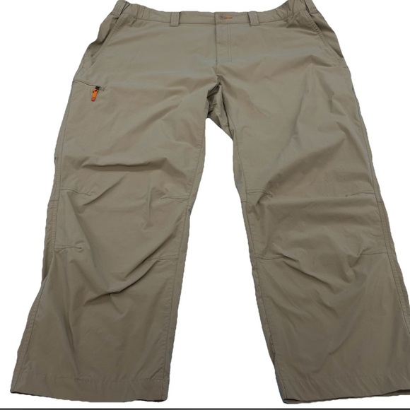 Orvis Tan Cargo Pants Durable Utility Design Nylon Beige Size XXL x 30” - Picture 1 of 11